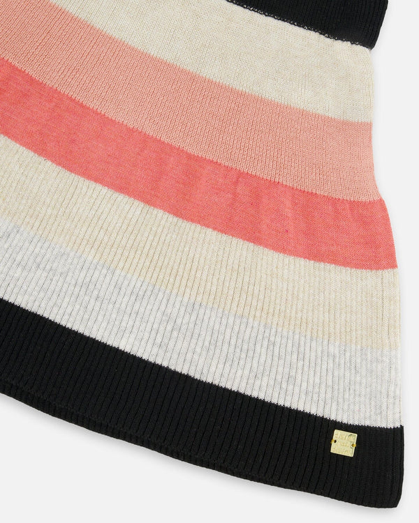 Deux Par Deux Girls Knit Skirt   H20HT81-000   Multicolor Stripe **