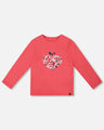Deux Par Deux Girls Long Sleeve Tee   H20I70   Cardinal