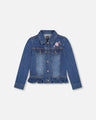 Deux Par Deux Girls Denim Jacket   H20J50   Navy Denim