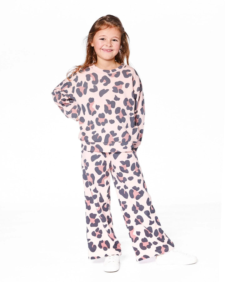 Deux Par Deux Girls Sweatshirt   H20K30   Printed Leopard **