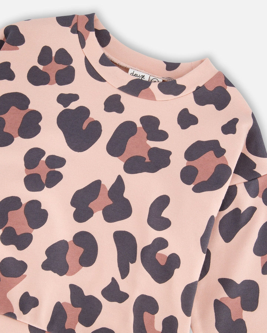 Deux Par Deux Girls Sweatshirt   H20K30   Printed Leopard **