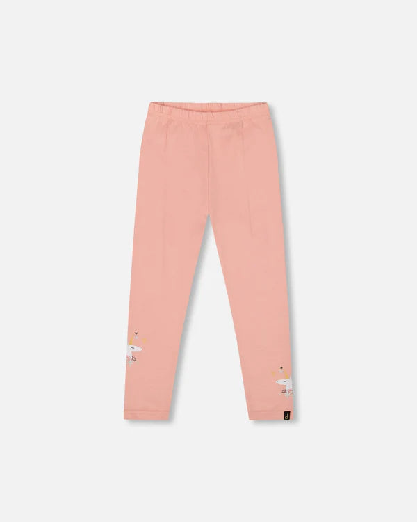 Deux Par Deux Girls Legging    H20K60   Rose Tan
