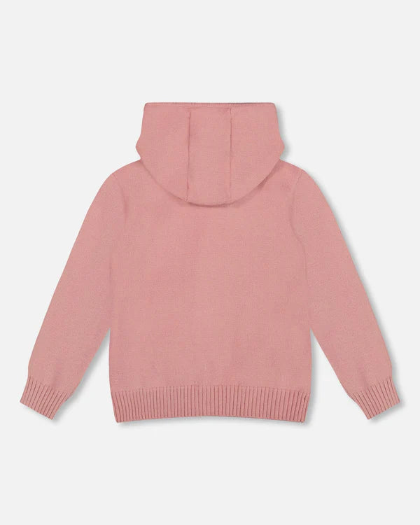Deux Par Deux Girls Hooded Cardigan    H20KT31   Rose Tan **