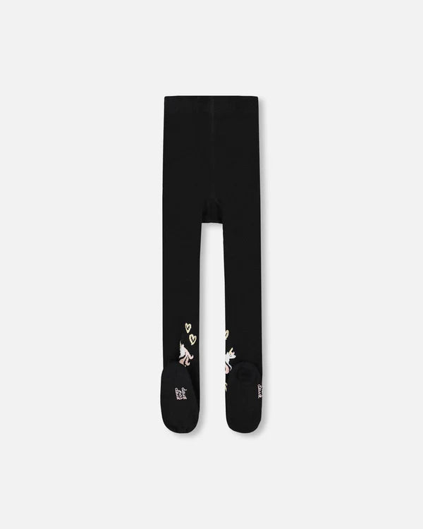 Deux Par Deux Girls Knit Tights   H20KT   Anthracite **