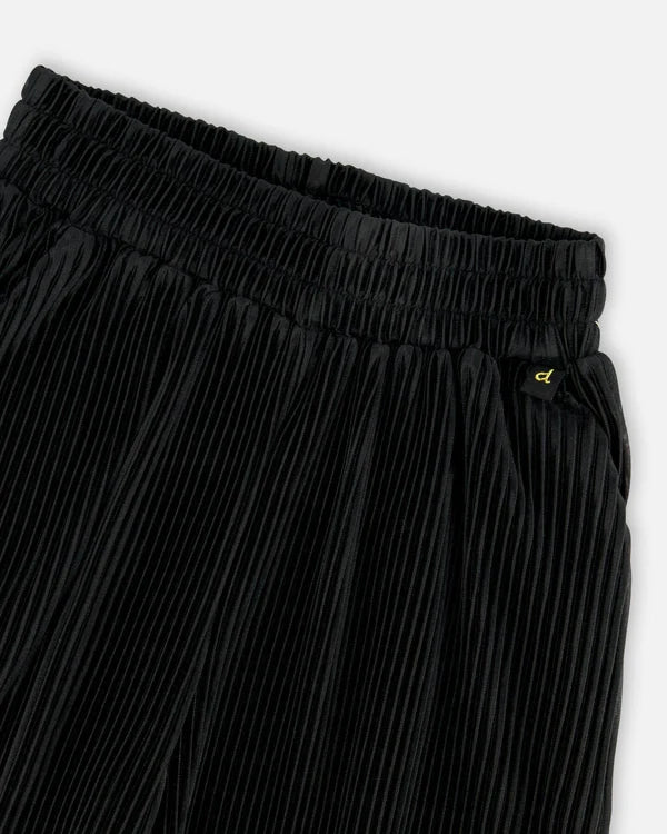 Deux Par Deux Girls Wide Leg Pleated Pant   H20LG20-999   Anthracite **