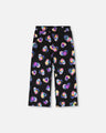 Deux Par Deux Girls Wide Leg Fleece Pants   H20N21   Multicolor Hearts
