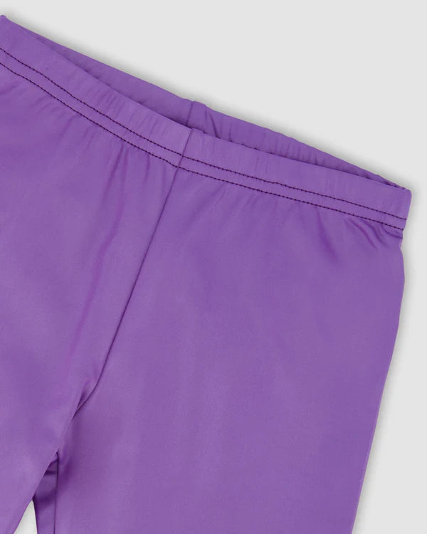 Deux Par Deux Girls Shiny Stretch Leggings   H20N60   Lavender **