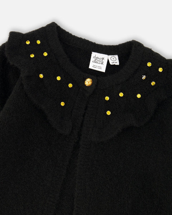 Deux Par Deux Girls Cardigan   H20OGT31   Anthracite