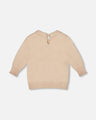 Deux Par Deux Girls Sweater   H20OGT71   Sesame
