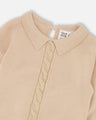 Deux Par Deux Girls Sweater   H20OGT71   Sesame