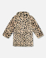 Deux Par Deux Girls Long Coat   H20Q53  Animal Print