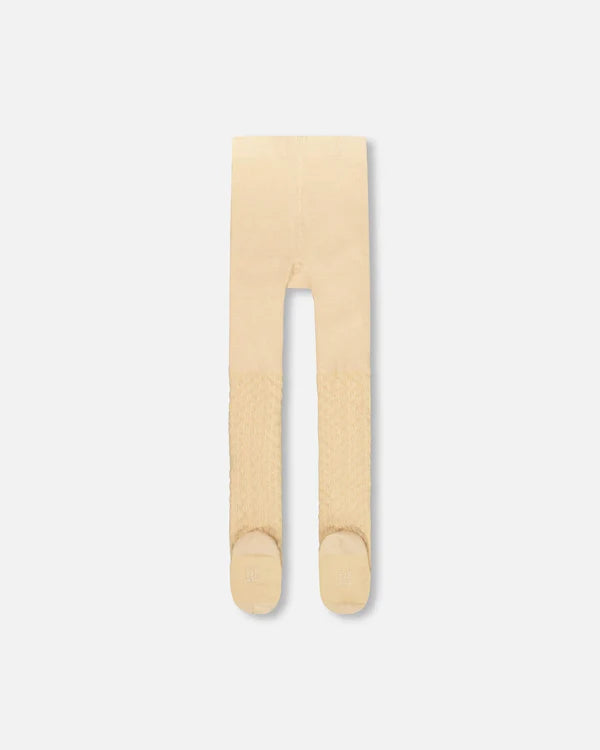 Deux Par Deux Girls Knit Tights   H20QT   Nougat **