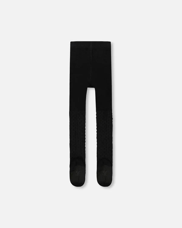Deux Par Deux Girls Knit Tights   H20QT   Anthracite **