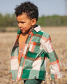 Deux Par Deux Baby Boy Plaid Shirt   H20S15   Multicolor