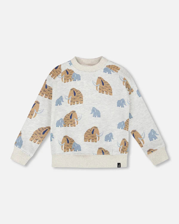 Deux Par Deux Baby Boy Sweatshirt   H20S31   Printed Mammoth