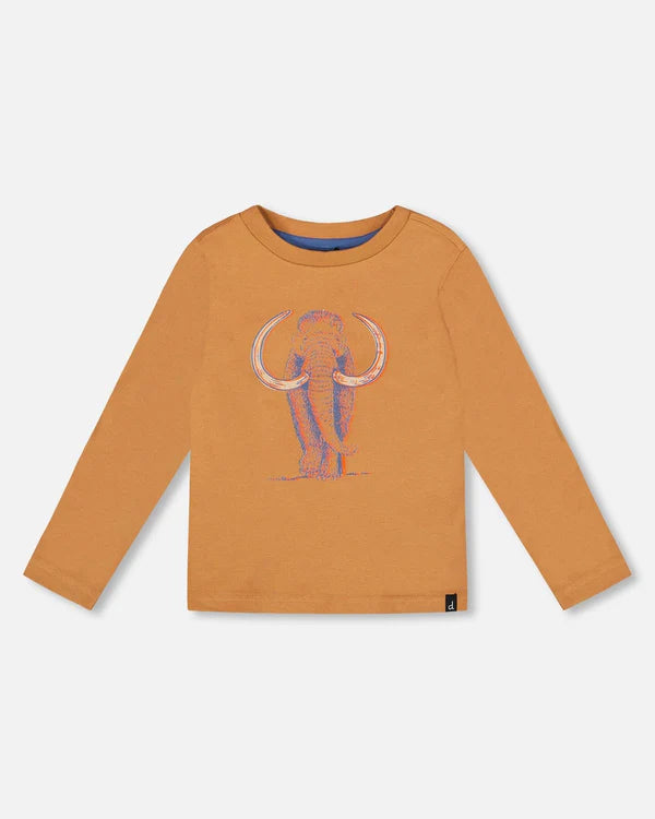 Deux Par Deux Boys Long Sleeve Tee   H20S65-931   Cashew