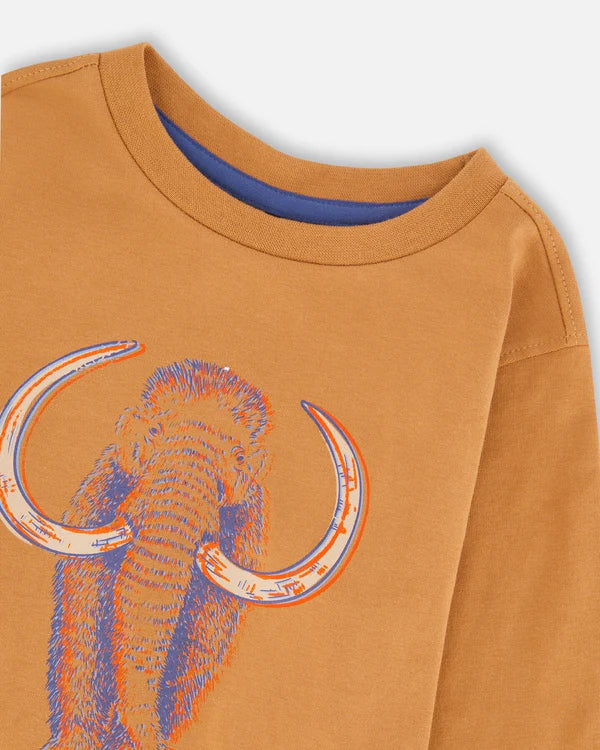 Deux Par Deux Baby Boy Long Sleeve Tee   H20S65-931   Cashew **