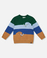 Deux Par Deux Baby Boy Sweater   H20ST68   Stripes With Mammoth