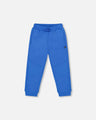 Deux Par Deux Baby Boy Fleece Sweatpant    H20T20-920   Victoria Blue