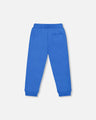 Deux Par Deux Baby Boy Fleece Sweatpant    H20T20-920   Victoria Blue