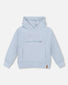 Deux Par Deux Boys Hooded Fleece Sweatshirt   H20U31   Dusty Blue