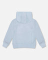 Deux Par Deux Boys Hooded Fleece Sweatshirt   H20U31   Dusty Blue