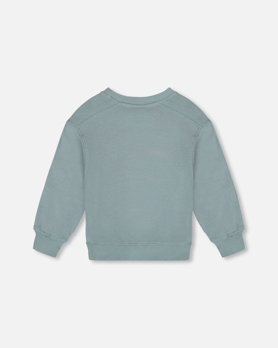 Deux Par Deux Boys French Terry Crew Neck   H20U36-478   Stormy Sea