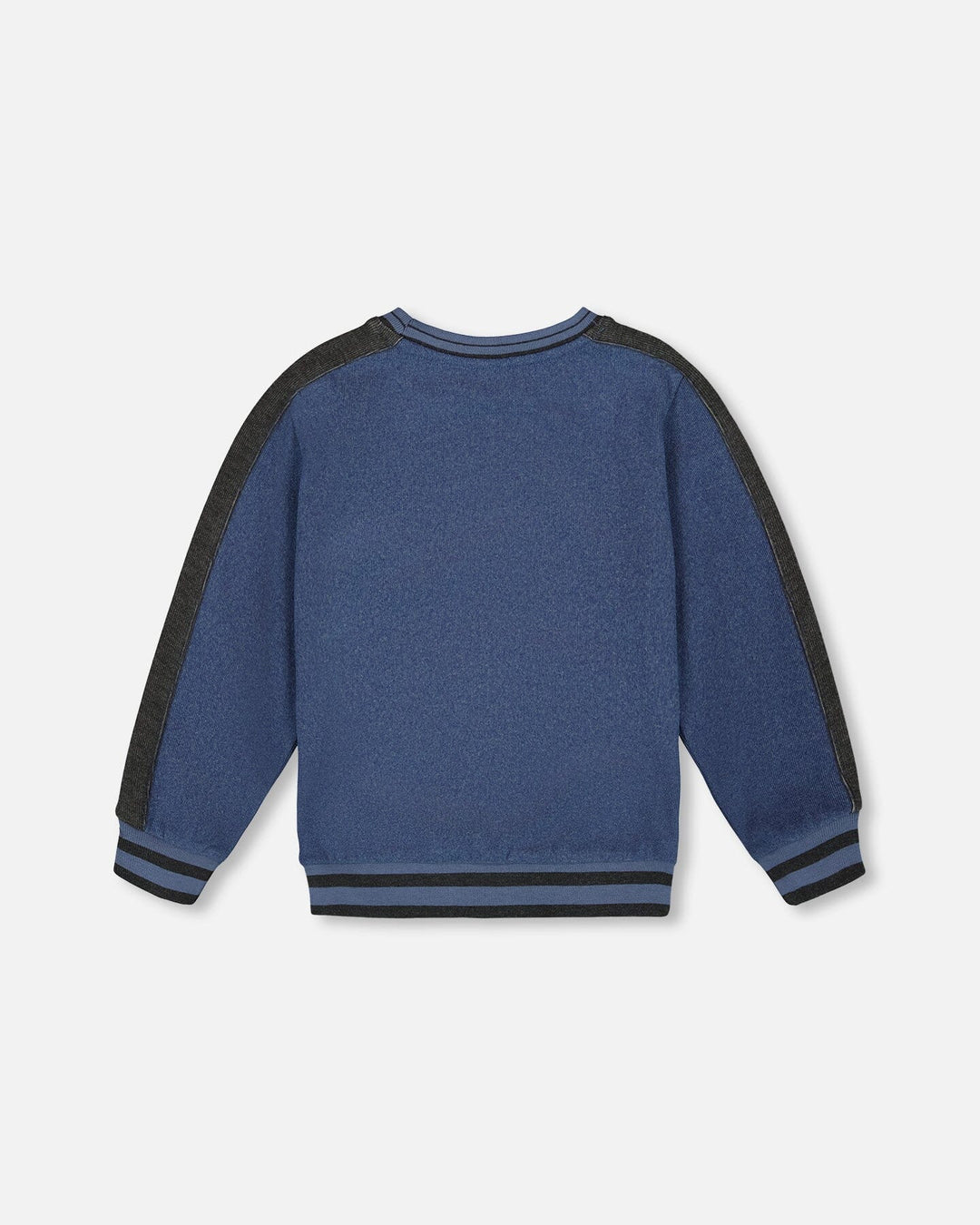 Deux Par Deux Boys Soft Ribbed Sweatshirt   H20U39-482   Patriot Blue