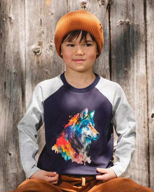 Deux Par Deux Boys Long Sleeve Tee   H20U70   Peacoat **
