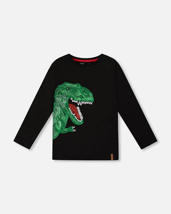 Deux Par Deux Boys Long Sleeve Tee   H20U73   India Ink