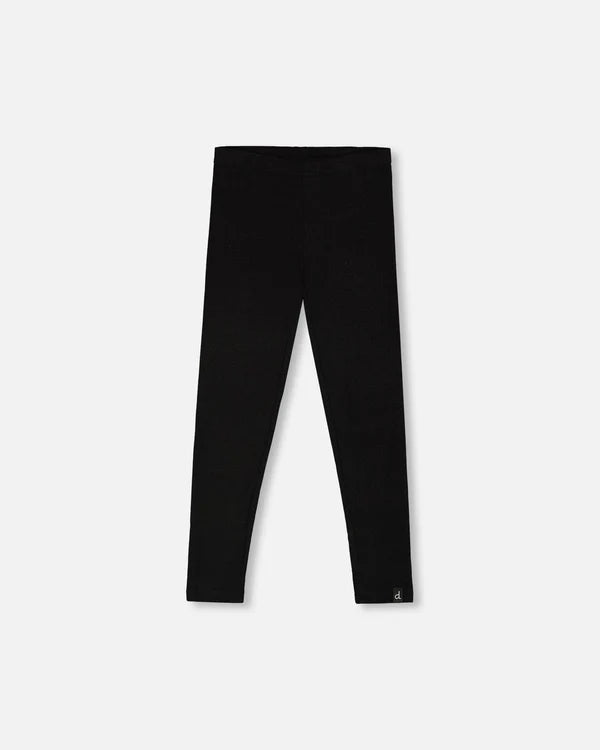 Deux Par Deux Girls Ribbed Leggings  H20YG60   Anthracite
