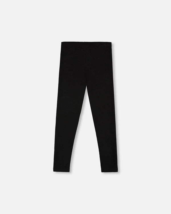 Deux Par Deux Girls Ribbed Leggings  H20YG60   Anthracite