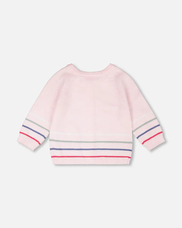 Deux Par Deux Baby Girl Cardigan   H30BT31   Chalk Pink
