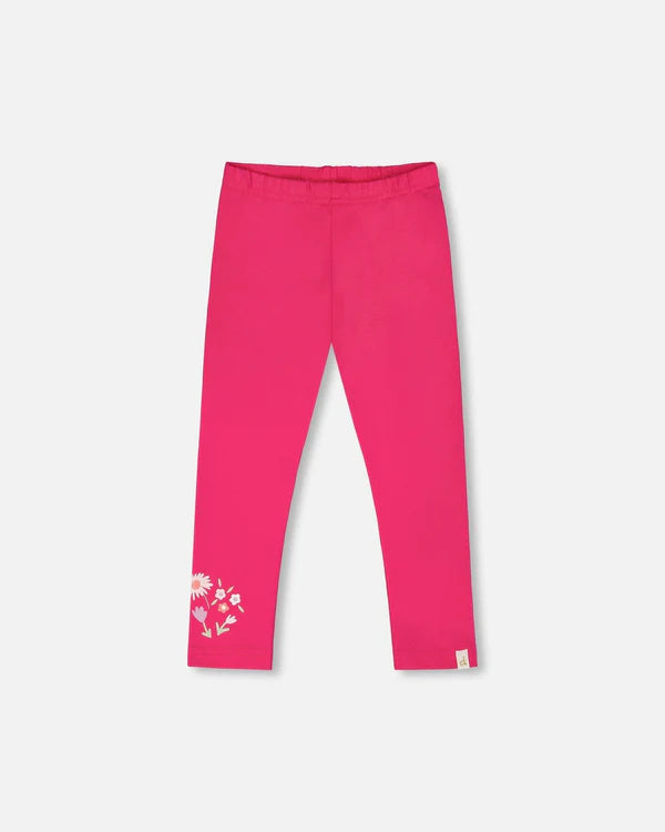 Deux Par Deux Baby Girl Jersey Legging   H30F61   Pink Yarrow