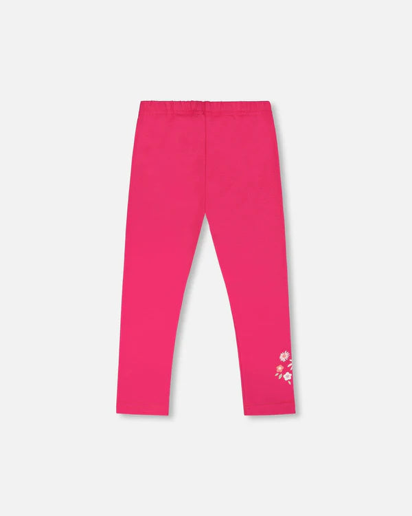Deux Par Deux Baby Girl Jersey Legging   H30F61   Pink Yarrow