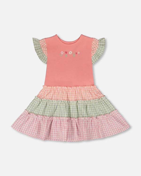 Deux Par Deux Baby Girl Dress   H30F85   Strawberry Ice