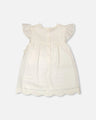 Deux Par Deux Baby Girl Dress   H30F88   Off White