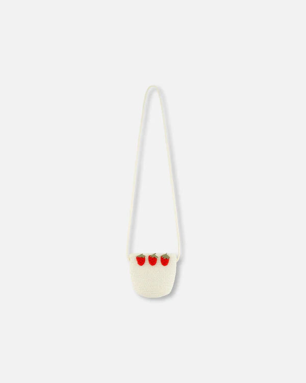 Deux Par Deux Strawberry Handbag   H30HA   Light Straw