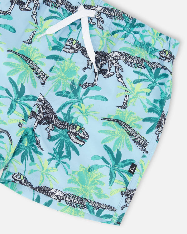 Deux Par Deux Boys Boardshorts    H30OB07   Dinosaurs Skelette