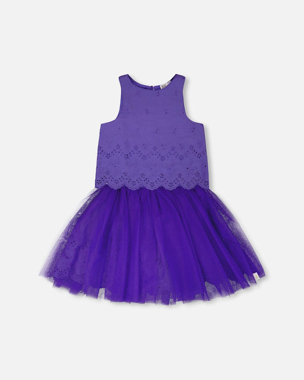 Deux Par Deux Girls Top & Skirt Set   H30Q10   Purple Opulence