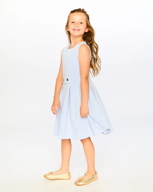 Deux Par Deux Girls Sleeveless Dress   H30Q94   Thistle Down