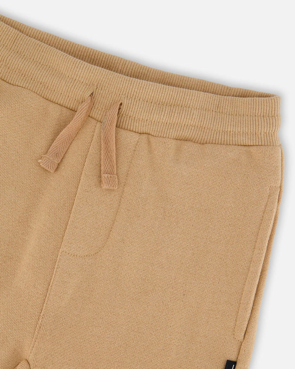 Deux Par Deux Baby Boy French Terry Sweatpant   H30S20   Tan