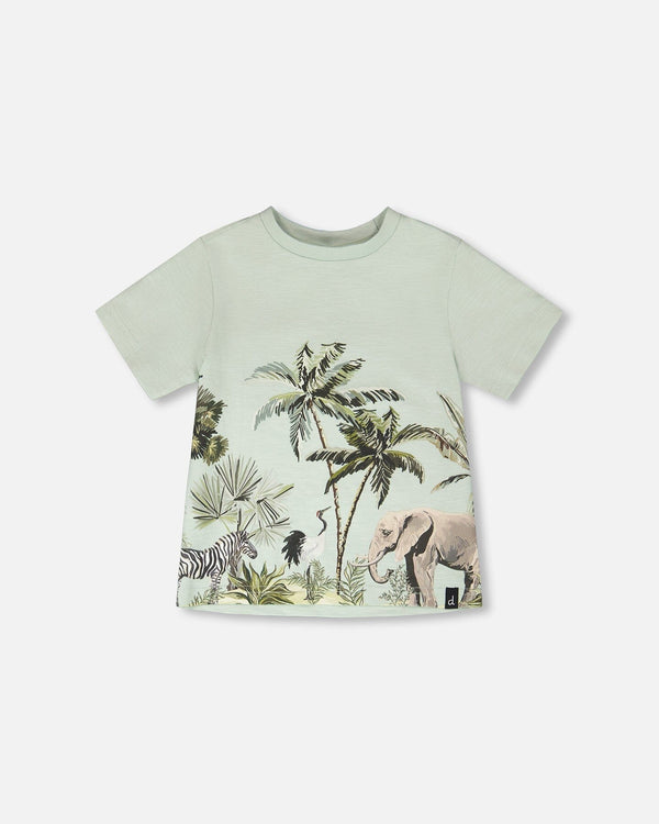 Deux Par Deux Baby Boy Tee   H30S72    Surf Spray
