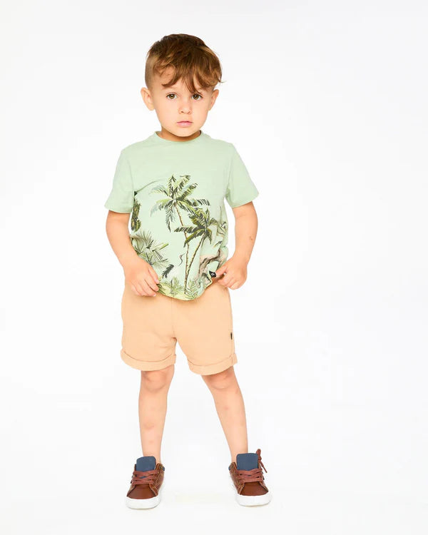 Deux Par Deux Baby Boy Tee   H30S72    Surf Spray