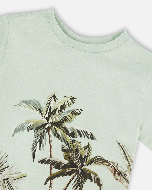 Deux Par Deux Baby Boy Tee   H30S72    Surf Spray