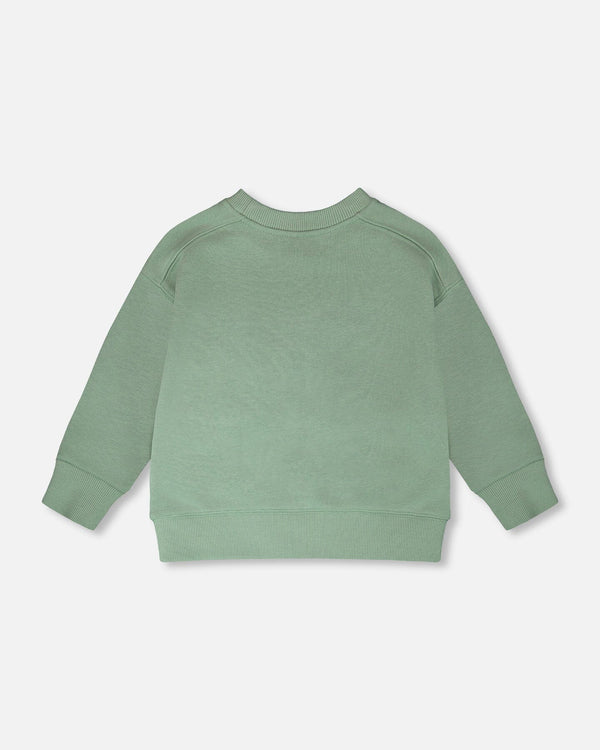 Deux Par Deux Boys French Terry Sweatshirt   H30U30   Granite Green