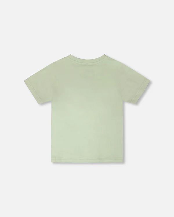 Deux Par Deux Short Sleeve Tee   H30U76   Smoke Green