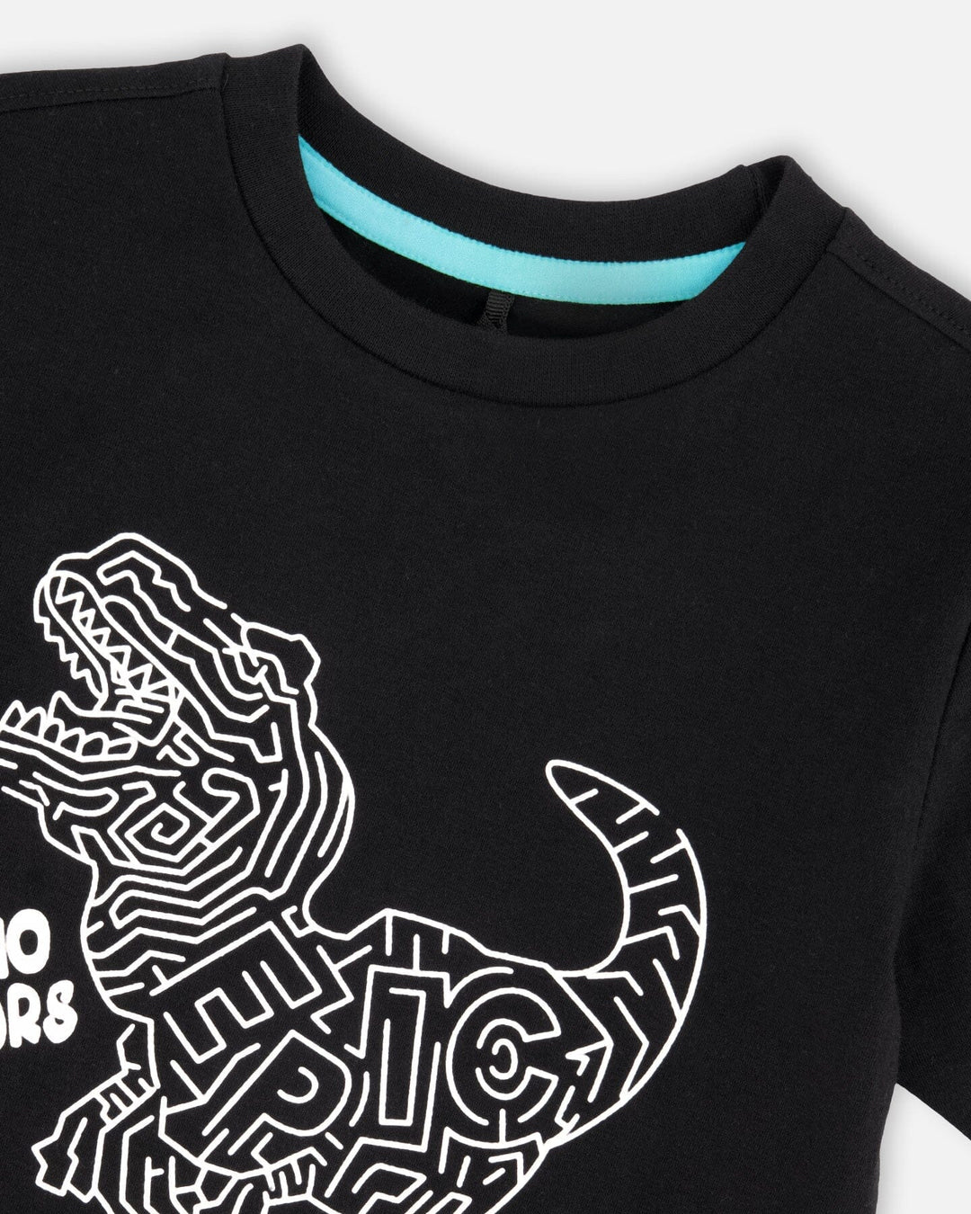 Deux Par Deux Organic Short Sleeve Tee   H30U78    Anthracite