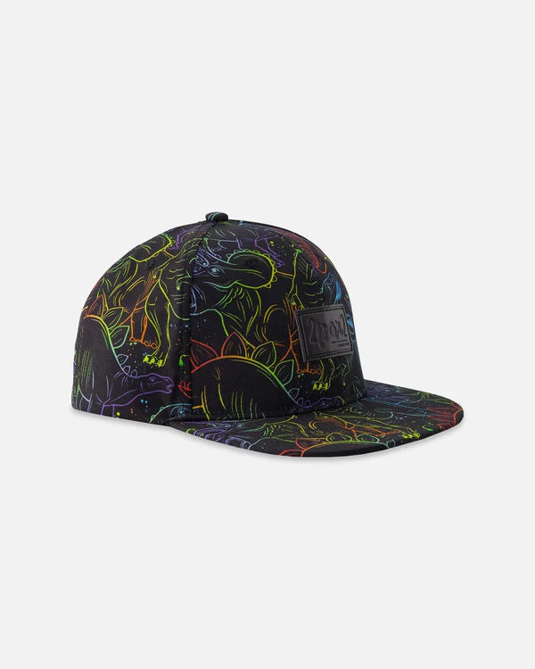 Deux Par Deux Boys Cap   H30VBC   Gradient Dinosaurs