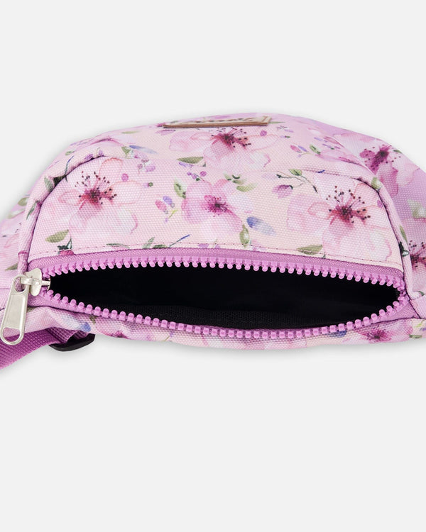 Deux Par Deux Girls Fanny Pack   H30VF   Gradient Lilac Flowers